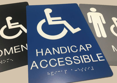 rochester ny ada braille signage interior signs handicap sign